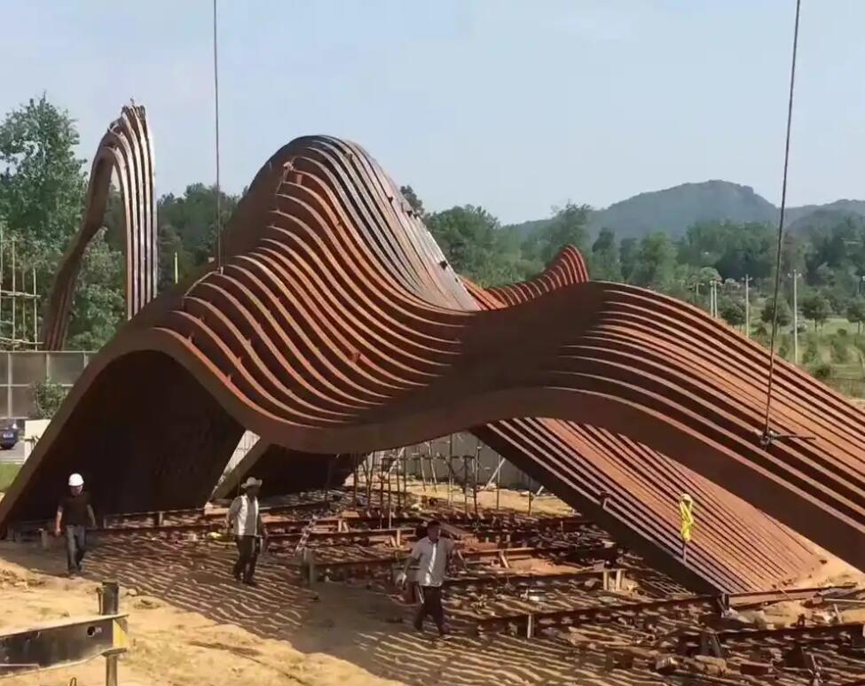 江边乡耐候钢板雕塑