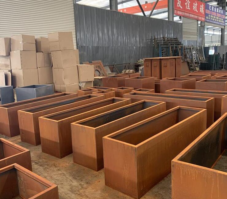 江边乡耐候钢板花箱