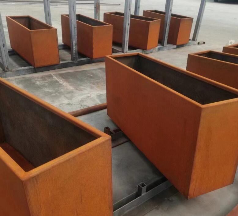 江边乡耐候钢花箱